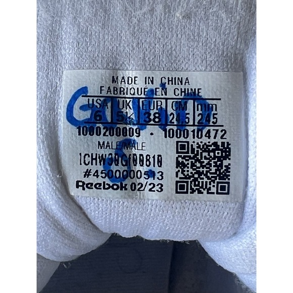 Reebok Classic Men's Size 6 Shoe White Leather Low Top Casual Sneakers Retro - Picture 5 of 6